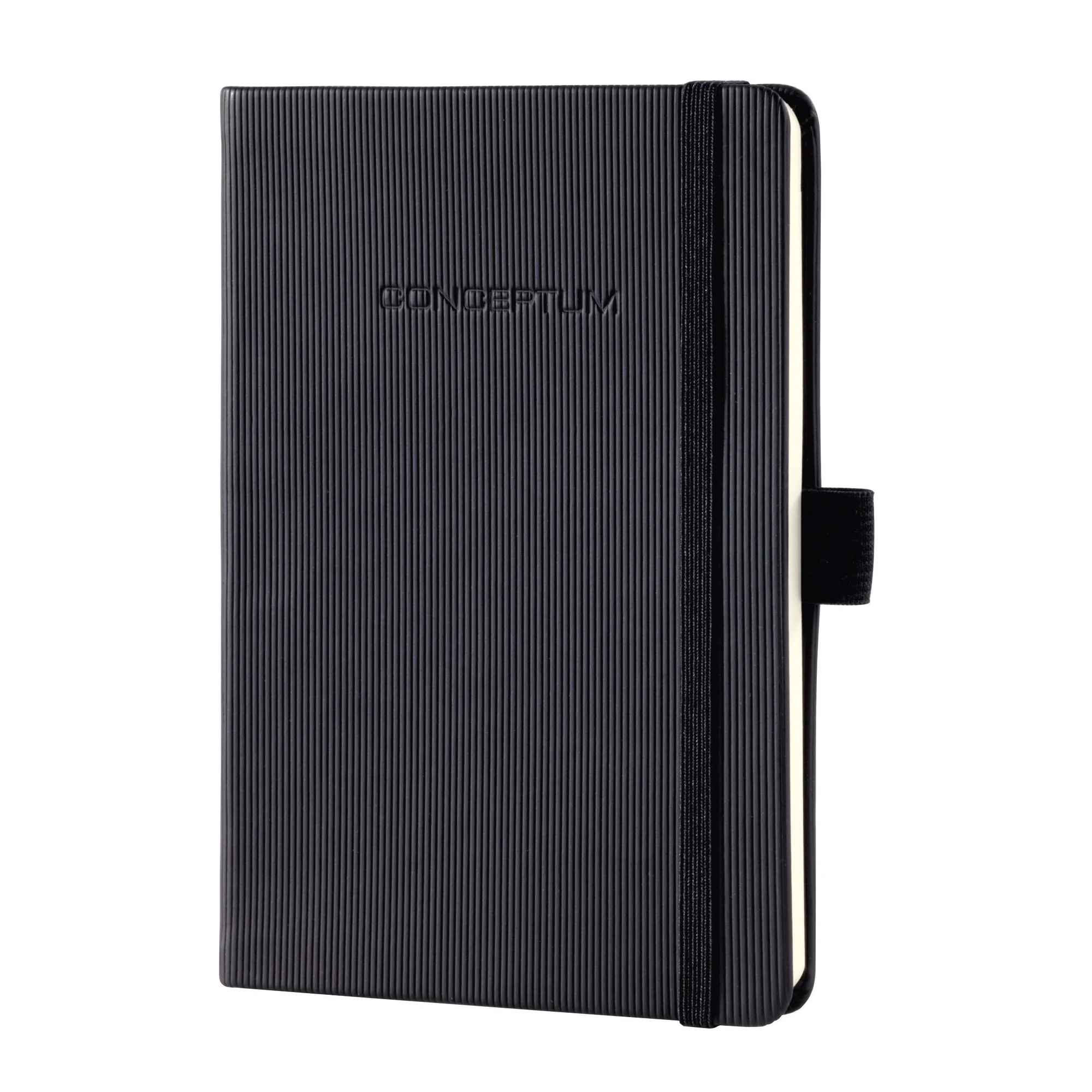 sigel Notizbuch Conceptum, DIN A6, kariert, schwarz (EAN: 4004360900846)