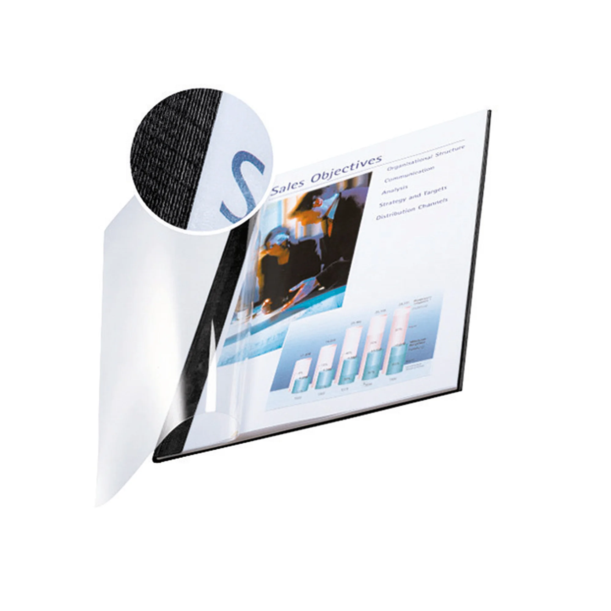 LEITZ Buchbindemappe impressBind, A4, 3,5 mm, schwarz, Soft (EAN: 4002432373642)
