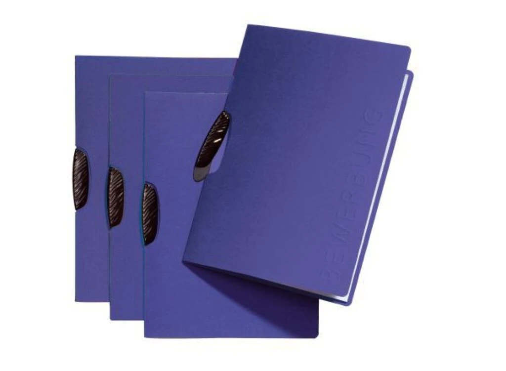 PAGNA Bewerbungsmappe "Swing", DIN A4, aus Karton, blau (EAN: 4013951007062)
