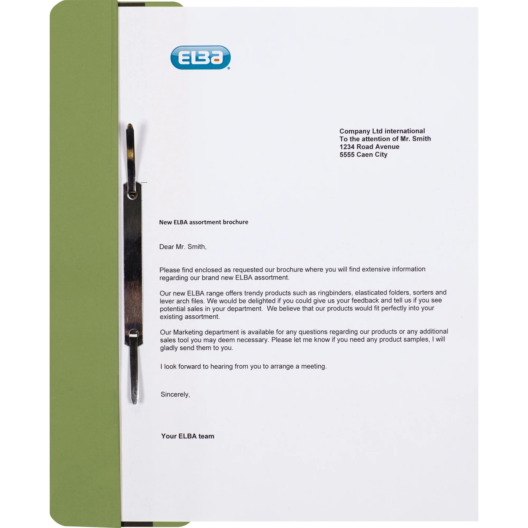 ELBA Ösenschmalhefter DIN A4 Manilakarton, 250 g/qm, grün (EAN: 4002030023895)