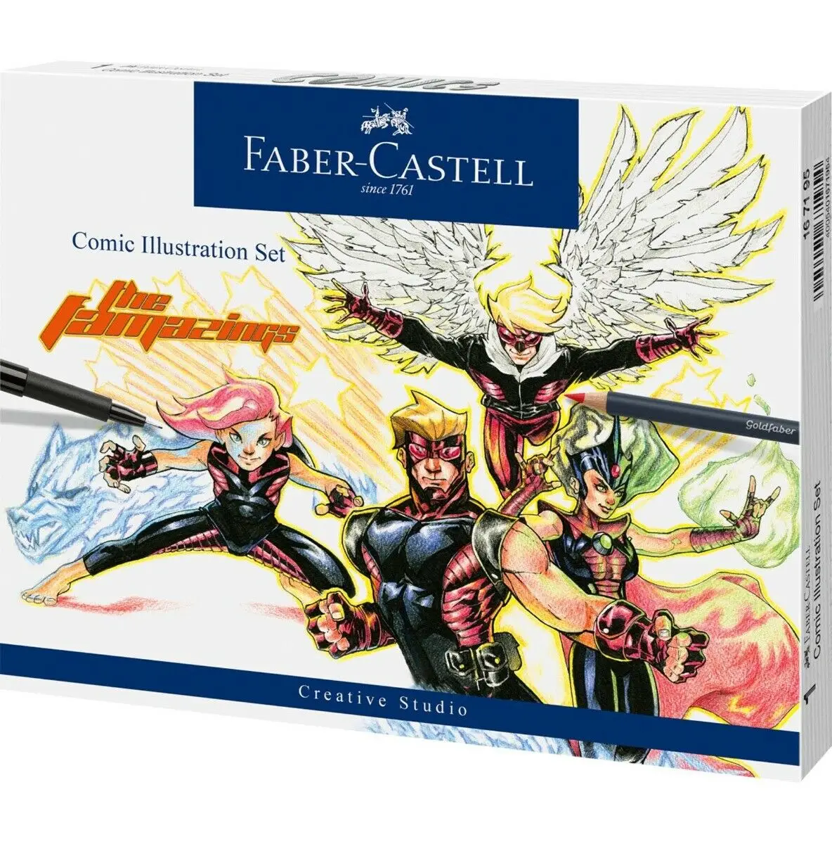FABER-CASTELL Tuschestift PITT artist pen, 15er Etui Comic (EAN: 4005401671954)