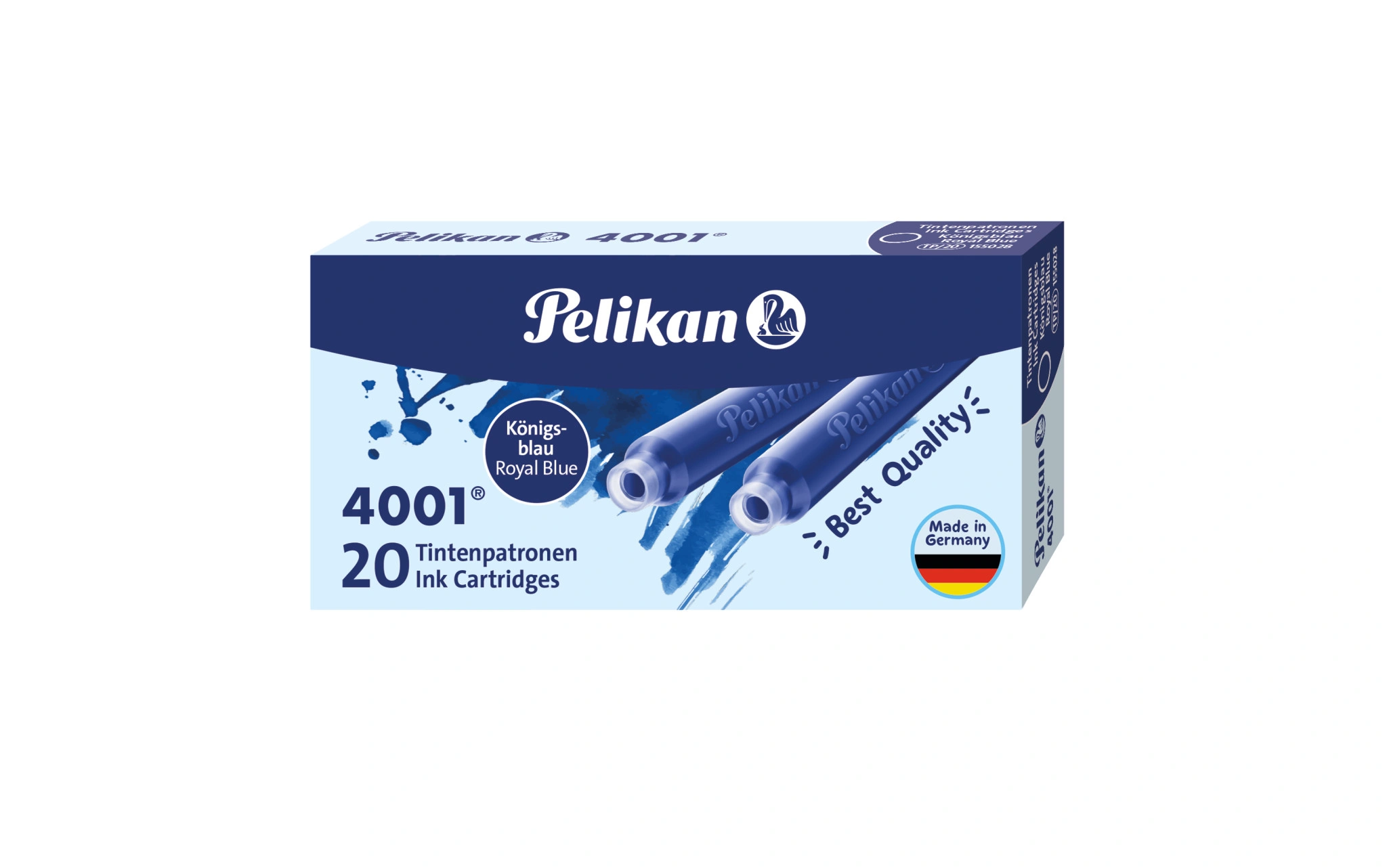 Pelikan Standard-Tintenpatronen 4001 TP/20, königsblau (EAN: 4012700155023)