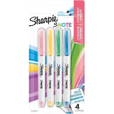 Sharpie Kreativ-Marker S-NOTE, 4er Blisterkarte (EAN: 3026981382345)