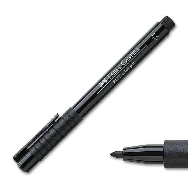 FABER-CASTELL Tuschestift PITT artist pen, schwarz (EAN: 4005401678908)