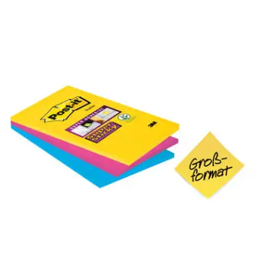 Post-it Haftnotizen super sticky notes, liniert, 101x152 mm (EAN: 0051141998848)