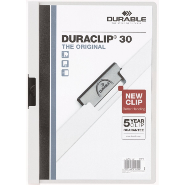 DURABLE Klemmhefter DURACLIP ORIGINAL 30, DIN A4, weiß (EAN: 4005546203706)
