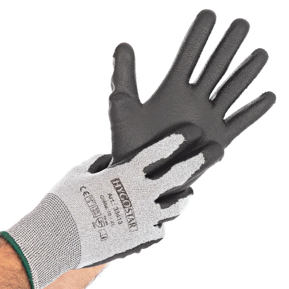 HYGOSTAR Schnittschutzhandschuh Cut Safe Touch, XL, grau/schwarz (EAN: 4015544334135)