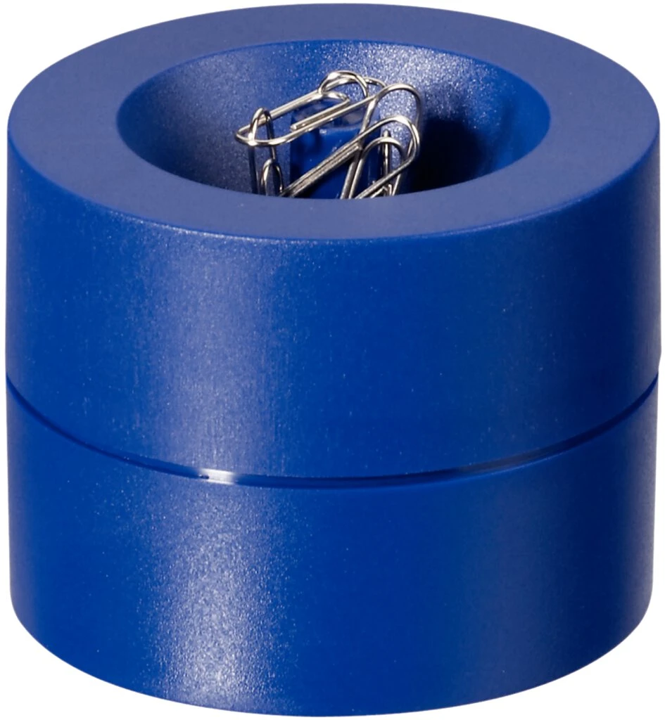 MAUL Klammernspender MAULpro, rund, Durchmesser: 73 mm, blau (EAN: 4002390006163)