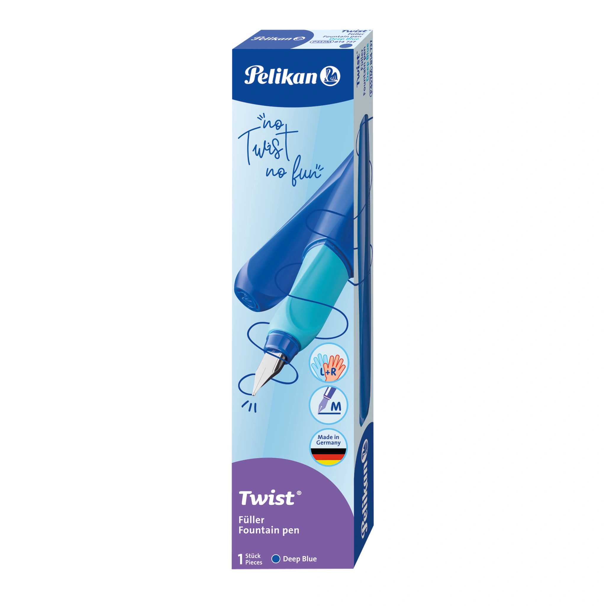 Pelikan Twist Füllhalter Deep Blue, dunkelblau (EAN: 4012700814739)