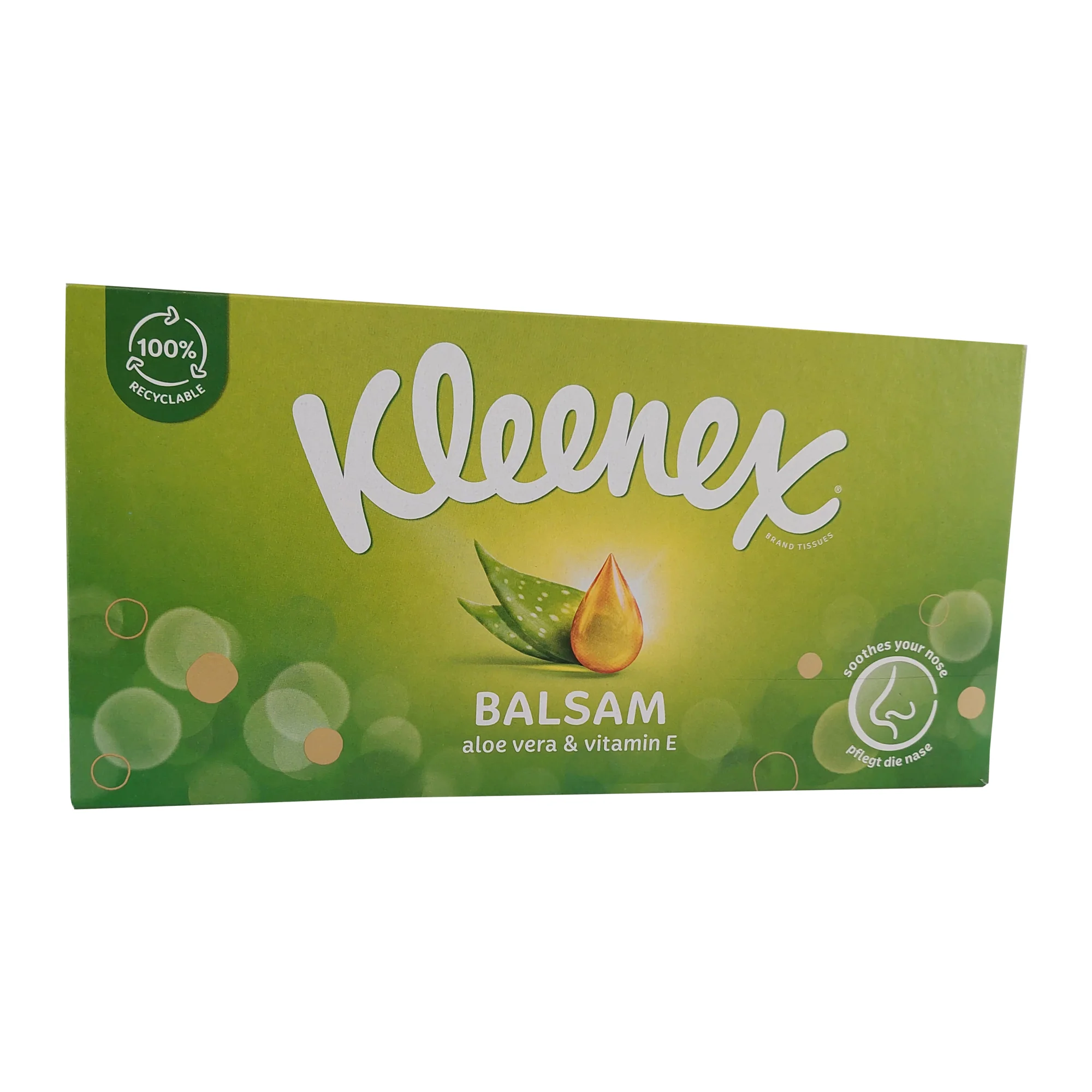 Kleenex Taschentücher Balsam, 4-lagig, weiß, 56er Box (EAN: 5029053579405)