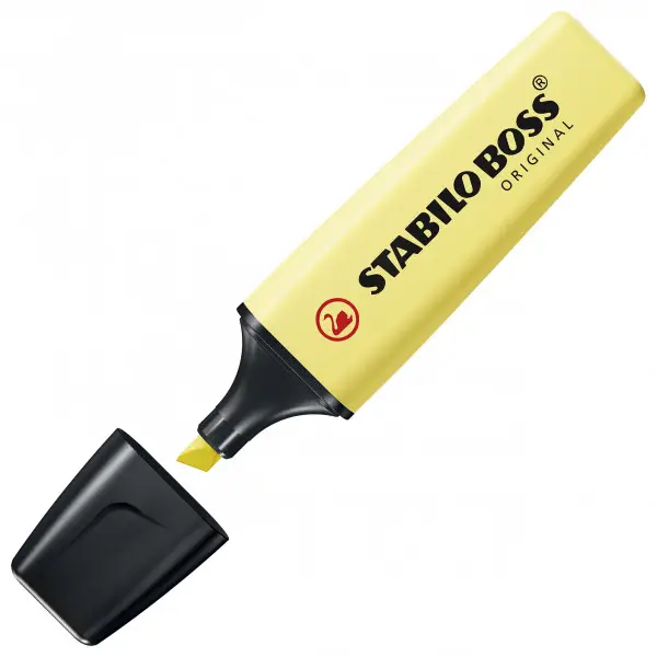 STABILO Textmarker BOSS ORIGINAL Pastel, pastellgelb (EAN: 4006381492416)