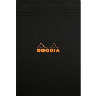 RHODIA Notizblock No. 19, DIN A4+, kariert, schwarz (EAN: 3037921920091)