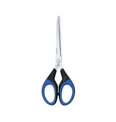 WEDO Schere Soft-Cut, spitz, Länge: 180 mm, schwarz/blau (EAN: 4003801800264)