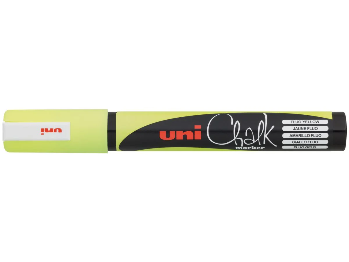 uni-ball Kreidemarker Chalk marker PWE5M, neon-gelb (EAN: 4902778140024)