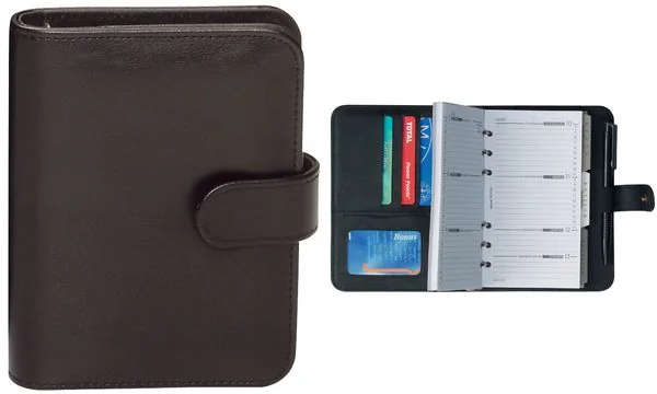 bind Terminplaner Modell 17501-1, A7, ohne Kalender, schwarz (EAN: 4021068075010)
