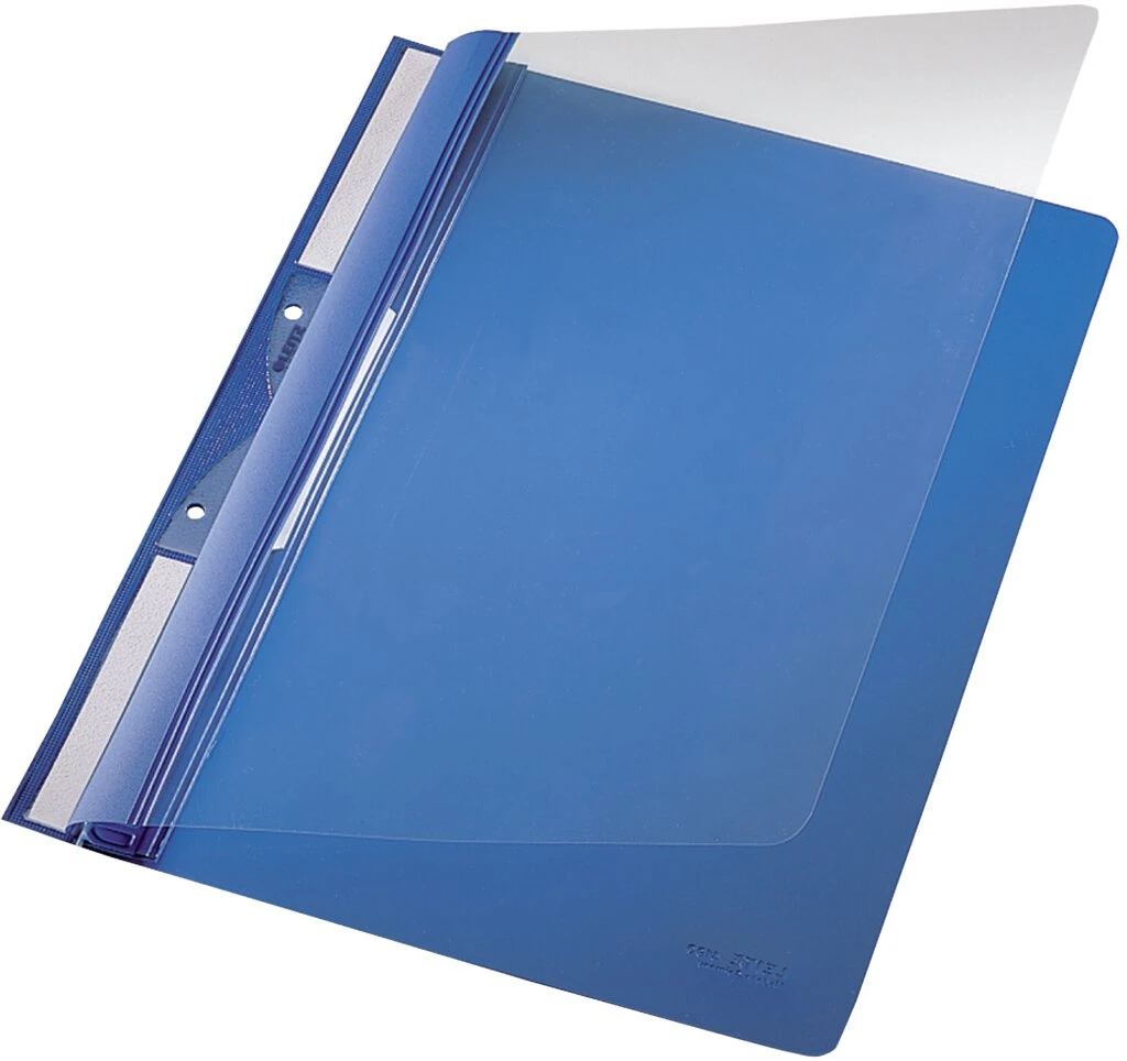 LEITZ Einhänge-Schnellhefter Universal, DIN A4, PVC, blau (EAN: 4002432308460)