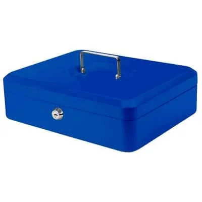 pavo Geldkassette, blau, Maße: (B)300 x (T)240 x (H)90 mm (EAN: 8717448011773)