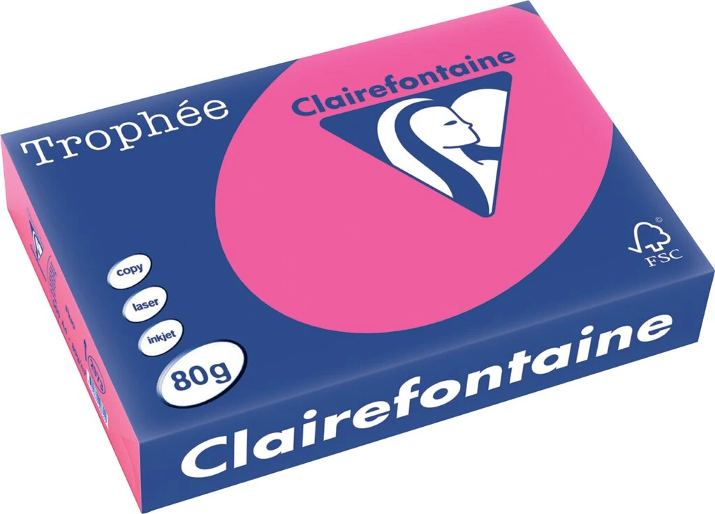 Clairefontaine Multifunktionspapier Trophée, A4, neonpink (EAN: 3329680297300)