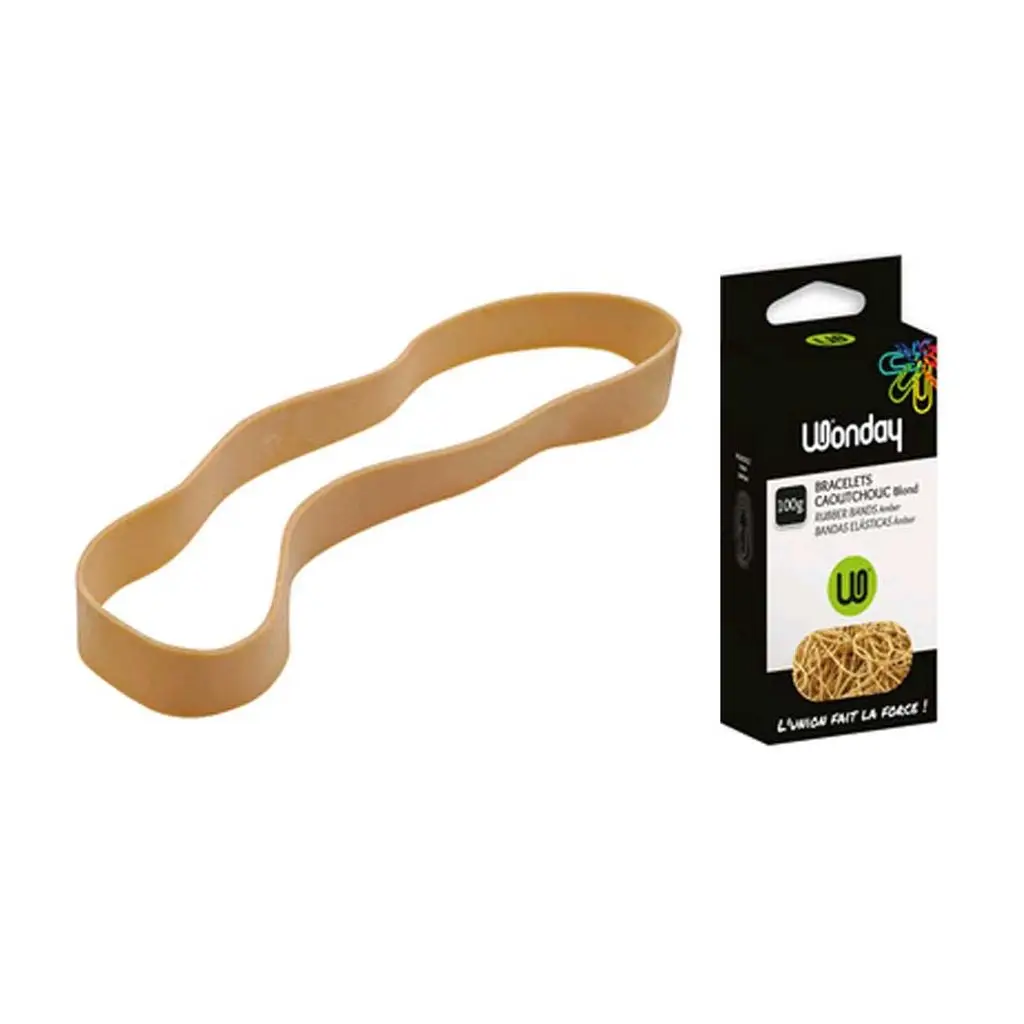 Wonday Gummibänder, natur, Breite: 10 mm, 100 g (EAN: 3701254705150)