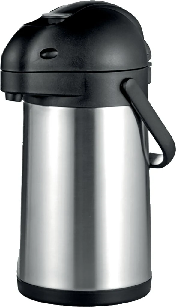 Esmeyer Pump-Isolierkanne STREAM, 1,9 Liter, silber/schwarz (EAN: 4007796048052)