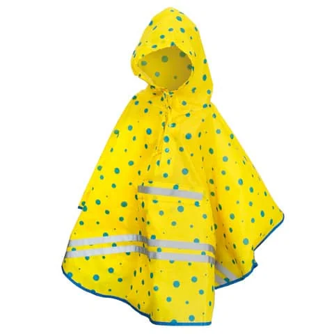 ROTH Kinder-Regenponcho ReflActions "Roar", gelb/blau (EAN: 4028279500478)