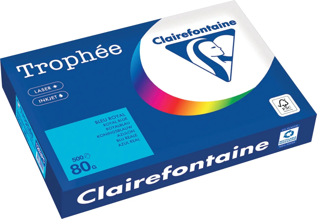 Clairefontaine Multifunktionspapier, DIN A3, royalblau (EAN: 3329680126303)