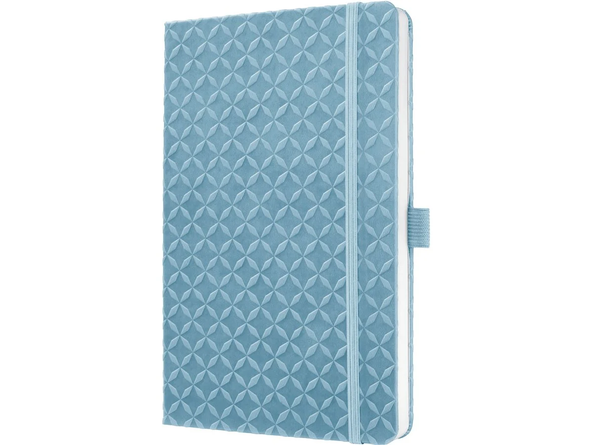 sigel Notizbuch Jolie Flair, Kunstleder, DIN A5, himmelblau, weiß (EAN: 4004360817632)