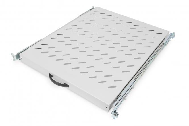 DIGITUS 19" Fachboden, 1 HE, ausziehbar, Tiefe: 525 mm (EAN: 4016032135470)