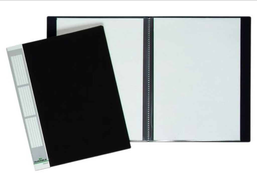 DURABLE Sichtbuch DURALOOK, A4, mit 20 Sichthüllen, schwarz (EAN: 4005546241203)