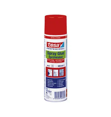 tesa Sprühkleber EXTRA STRONG, 500 ml, Farbe: weiß (EAN: 4042448003065)