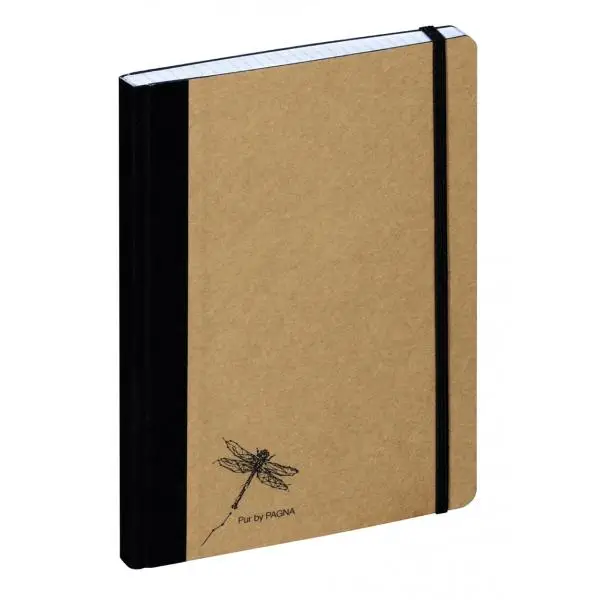 PAGNA Notizbuch "Pur", DIN A4, kariert, natur (EAN: 4009212056344)