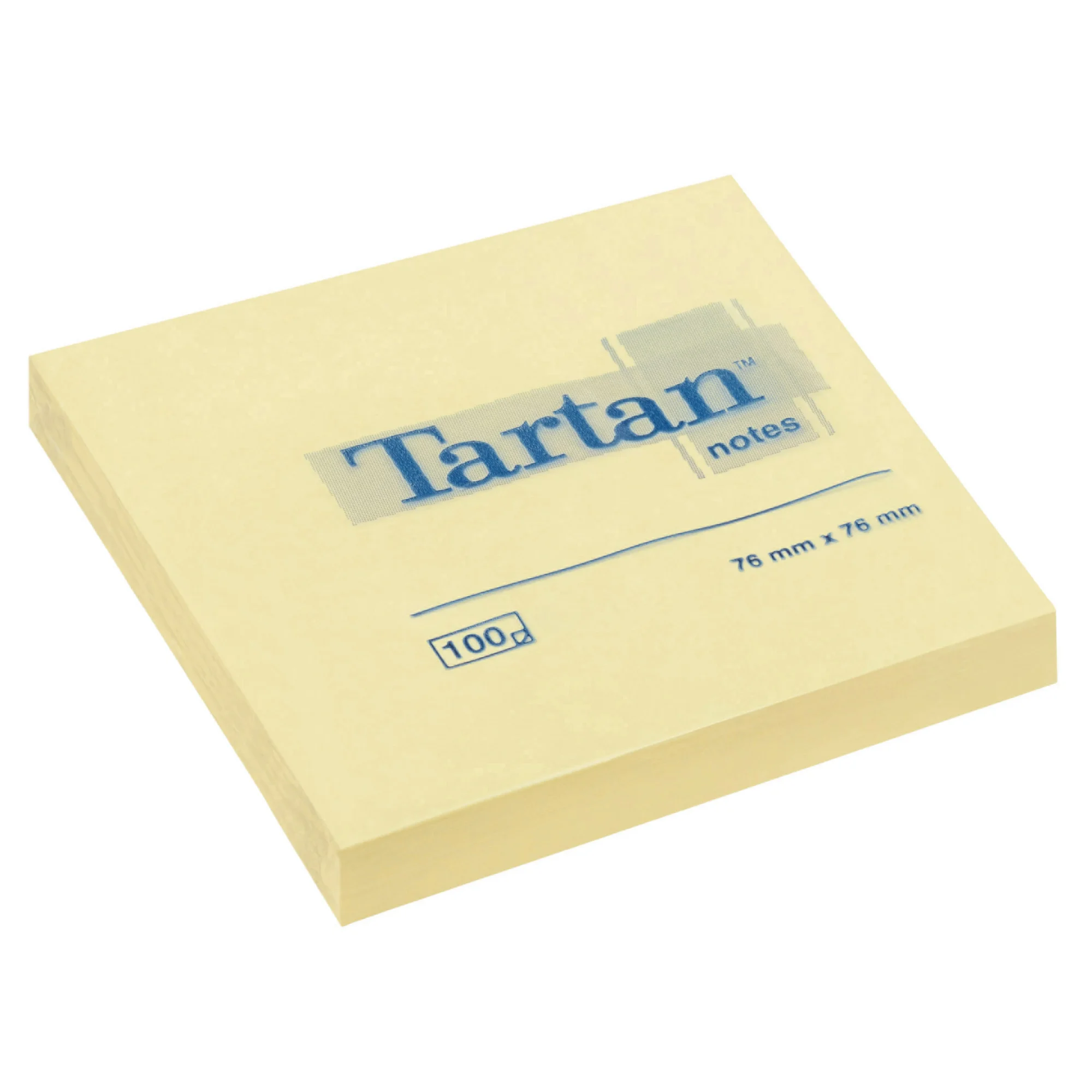 Tartan Notes Haftnotizen, 76 x 76 mm, hellgelb (EAN: 4064035083755)