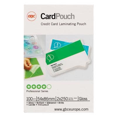 GBC Laminierfolientasche CardPouch für Kreditkarten, 500 mic (EAN: 0033816030756)