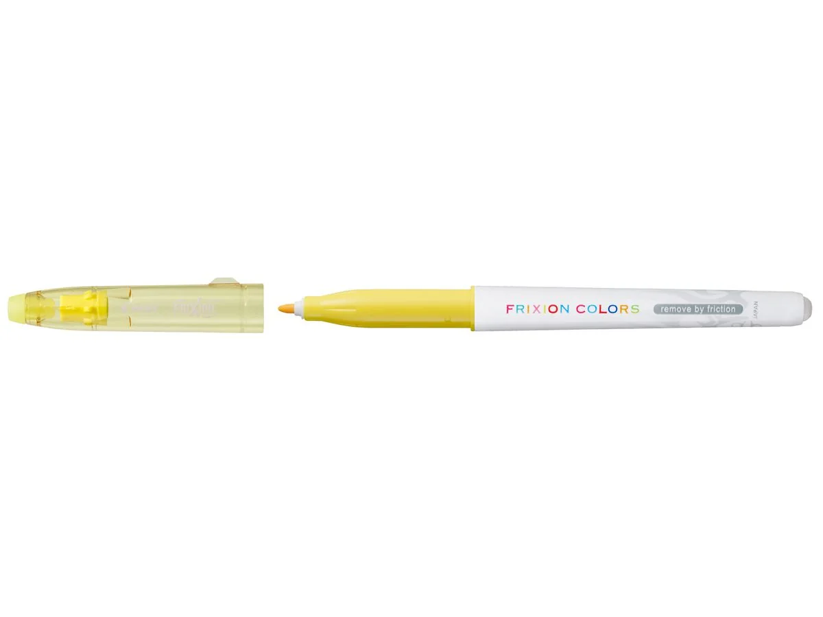 PILOT Radierbarer Fasermaler FRIXION COLORS, gelb (EAN: 4902505423703)