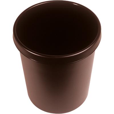 helit Papierkorb "the german", 30 Liter, PE, braun (EAN: 4012086051131)