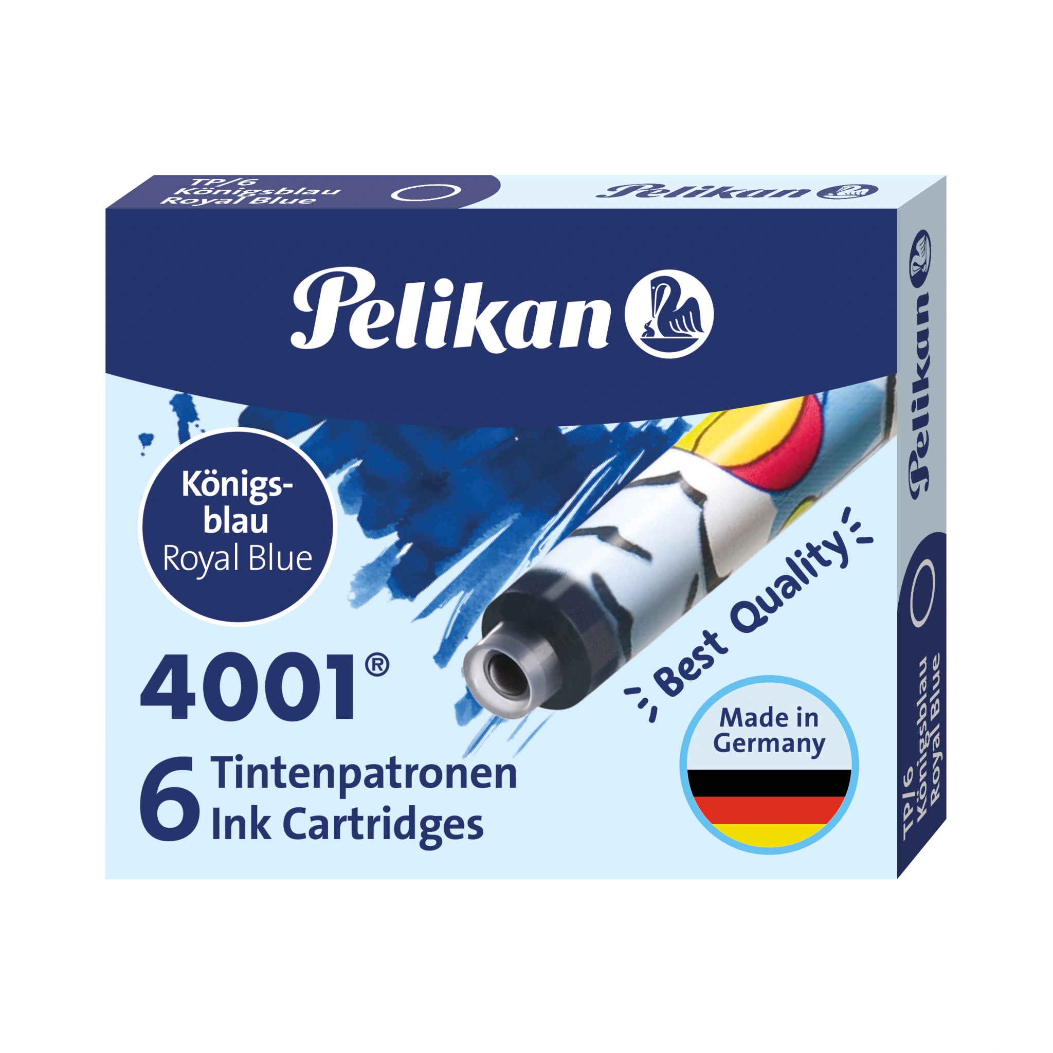 Pelikan Standard-Tintenpatronen TP/F/6, königsblau (EAN: 4012700338242)