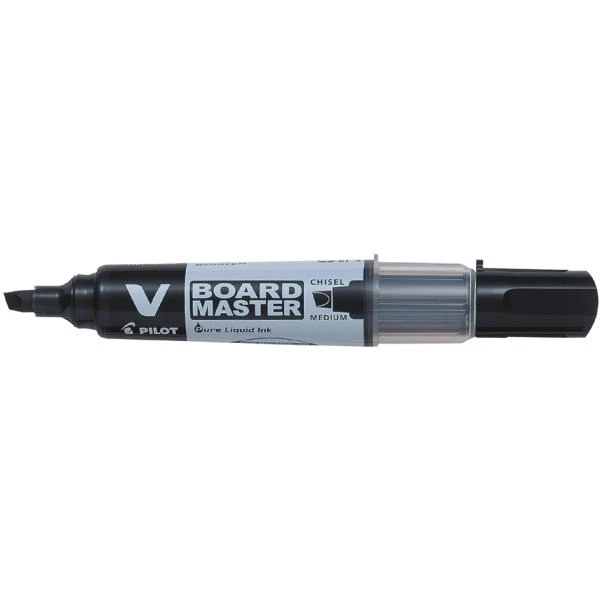 PILOT Whiteboard-Marker V BOARD MASTER, Keilspitze, schwarz (EAN: 4902505355868)