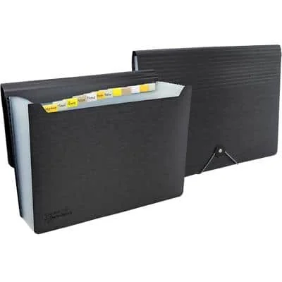 RAPESCO Fächermappe, DIN A4, 13 Fächer, schwarz (EAN: 5018505036252)