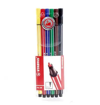 STABILO Fasermaler Pen 68, 6er Kartonetui (EAN: 4006381111683)