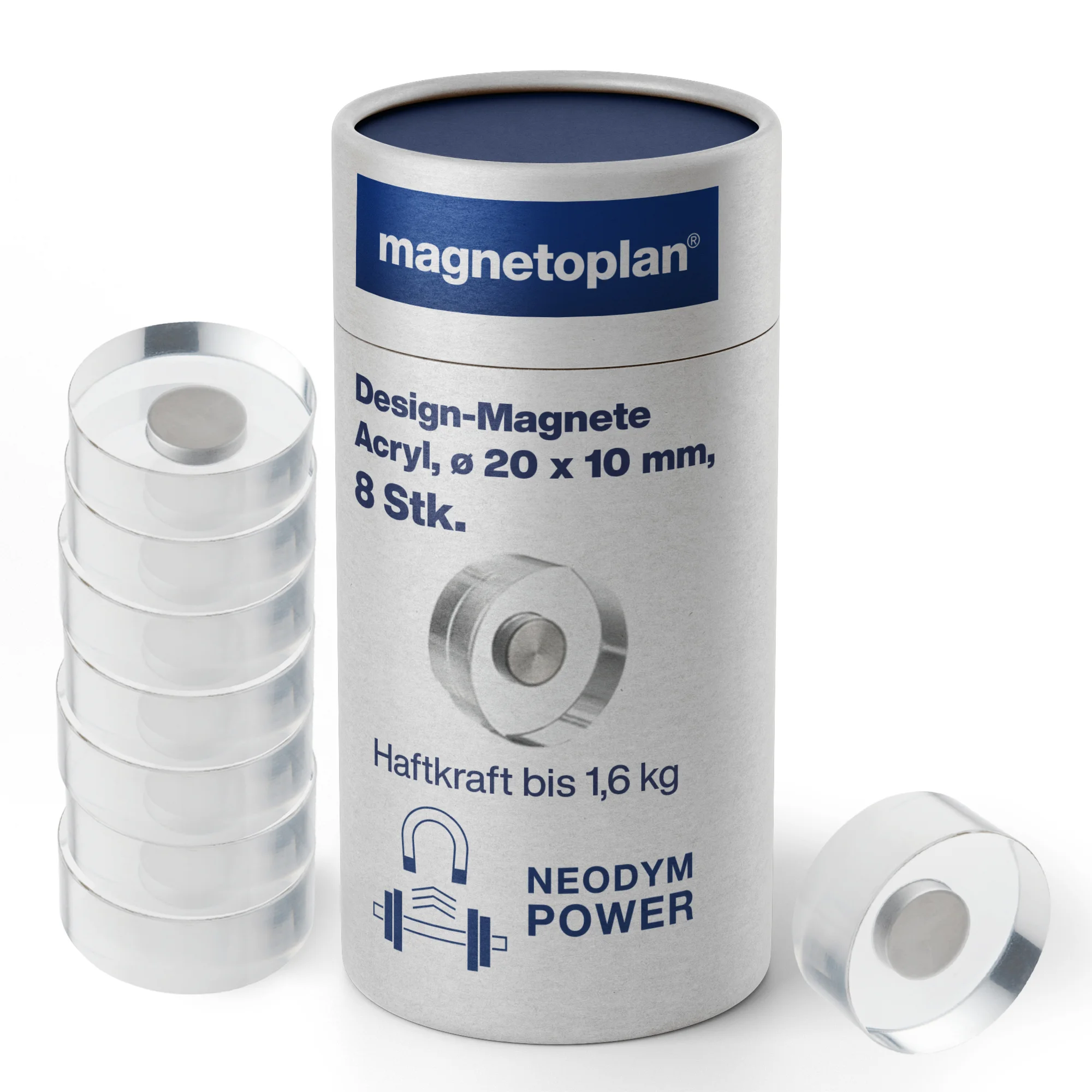 magnetoplan Neodym-Magnete Design, Durchmesser: 20 mm (EAN: 4013695032382)