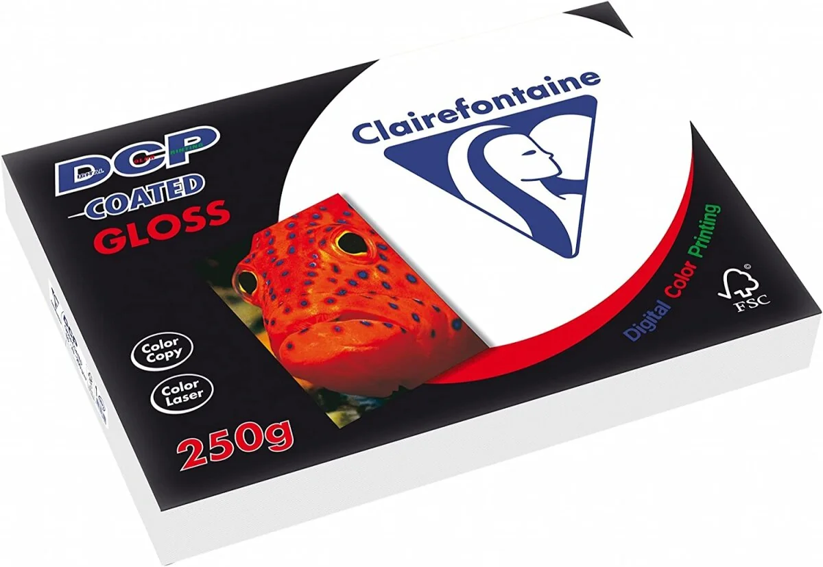 Clairefontaine Laserdruckerpapier DCP Coated Gloss, DIN A3, weiß (EAN: 3329680687200)