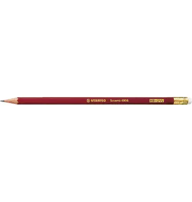 STABILO Bleistift Swano mit Radierer, Härtegrad: HB (EAN: 4006381124447)