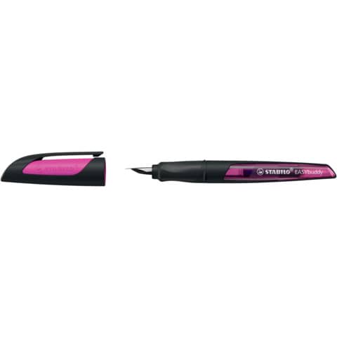 STABILO Füllhalter EASYbuddy A, schwarz/magenta (EAN: 4006381546614)