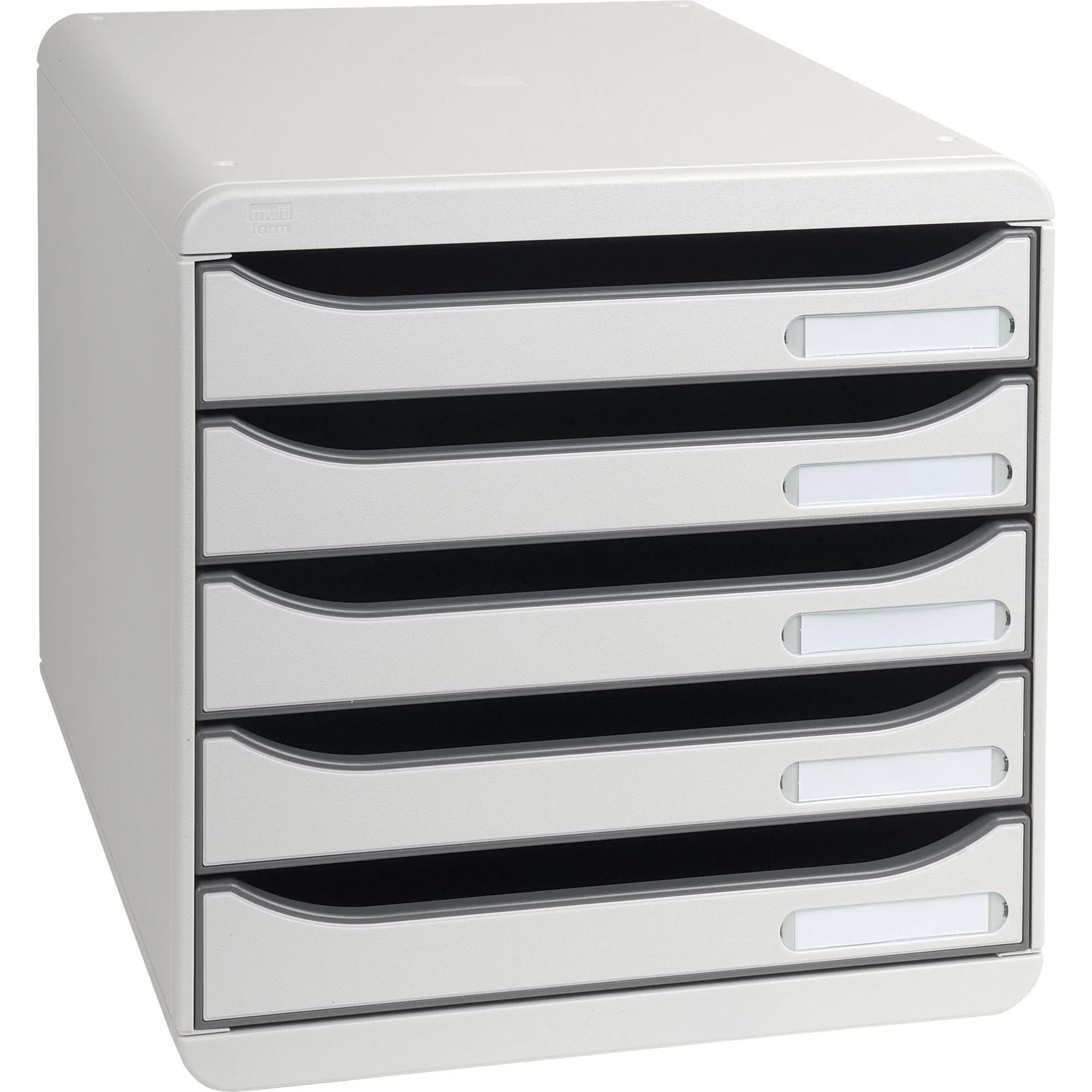 EXACOMPTA Schubladenbox BIG-BOX PLUS, 5 Schübe, lichtgrau (EAN: 9002493421707)