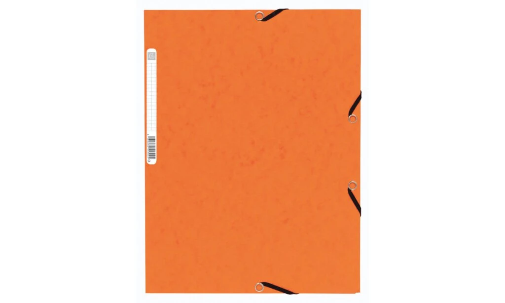 EXACOMPTA Eckspannermappe, DIN A4, aus Karton, orange (EAN: 3130630553045)