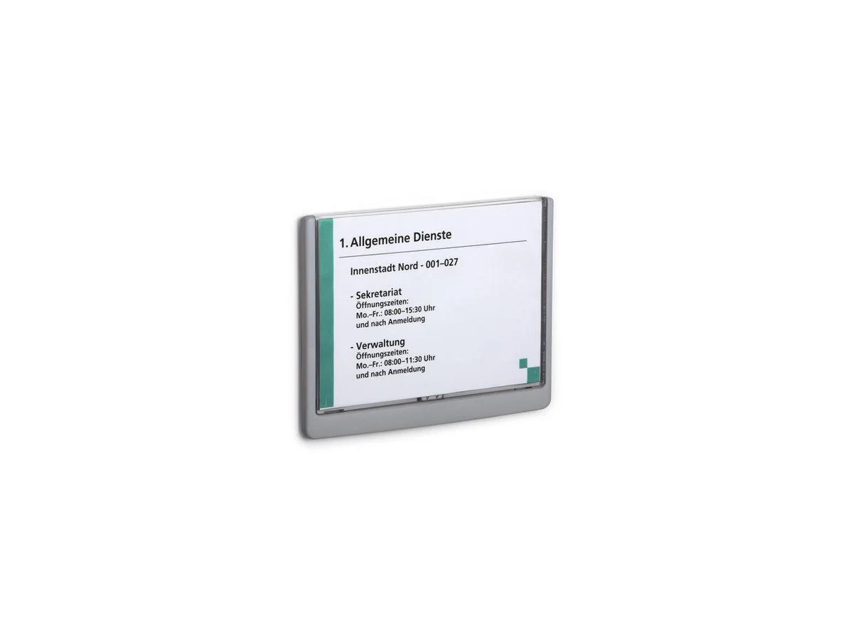 DURABLE Türschild CLICK SIGN, DIN A5, graphit (EAN: 4005546405483)