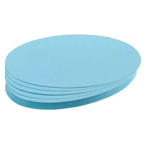 FRANKEN Moderationskarten Ovale, 110 x 190 mm, hellblau (EAN: 4016946055840)