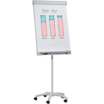 FRANKEN Flipchart PRO Mobil, 670 x 950 mm, hellgrau (EAN: 4016946211468)