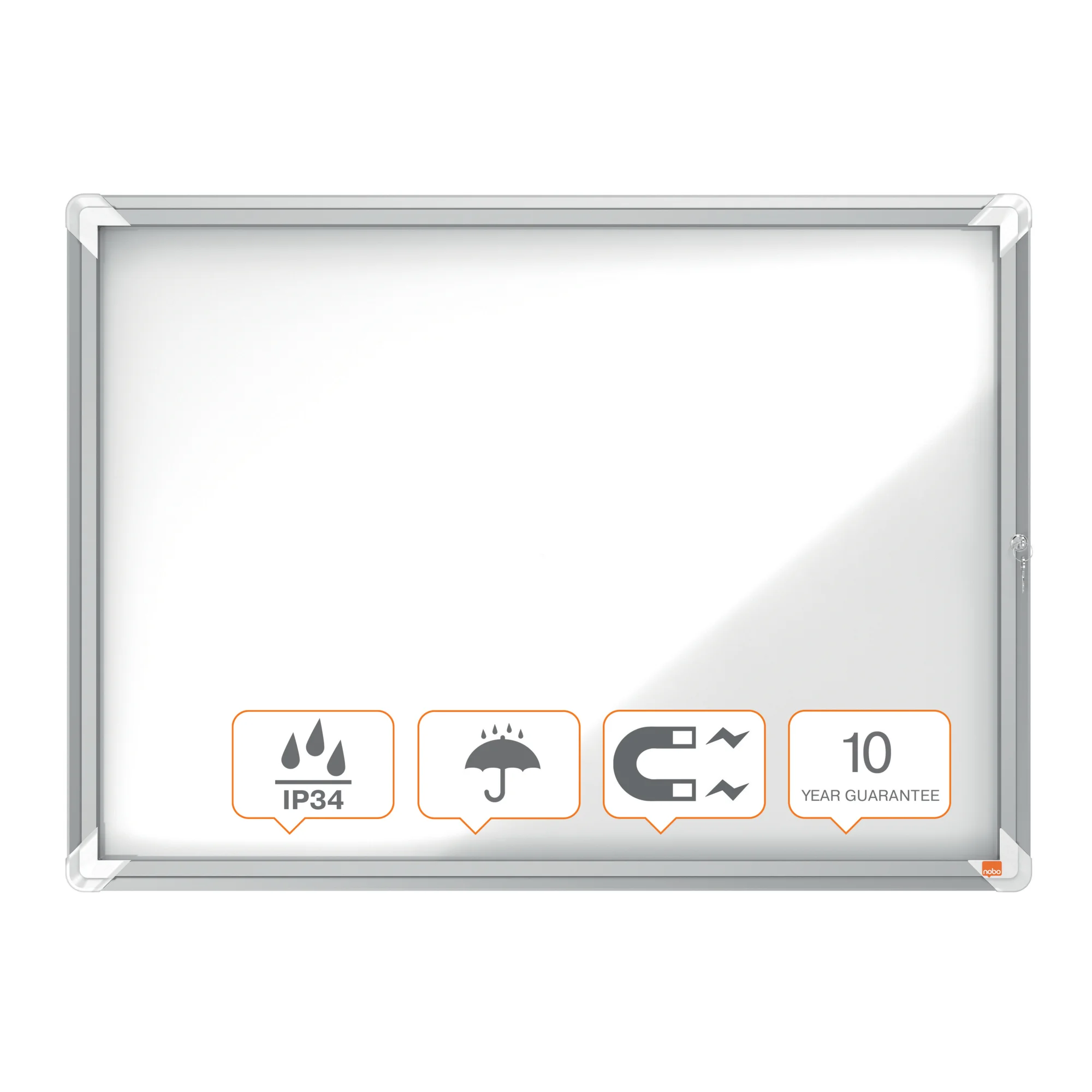 nobo Schaukasten Premium Plus, Metall-Rückwand, 8 x DIN A4 (EAN: 5028252064057)