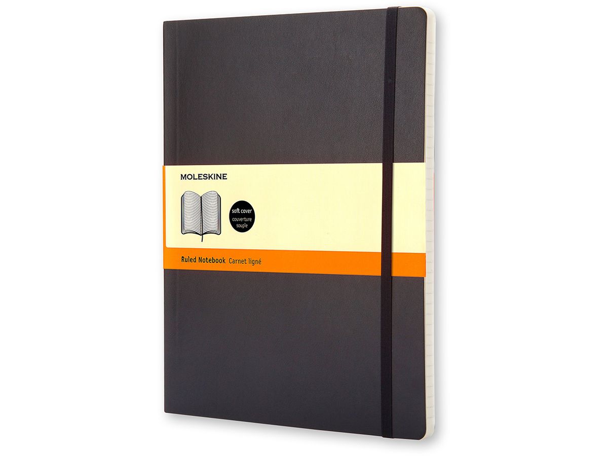 MOLESKINE Notizbuch, XL, liniert, Softcover, schwarz (EAN: 9788883707223)